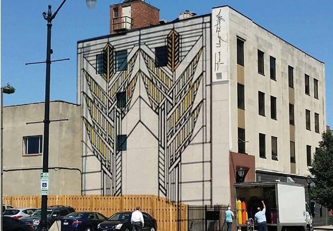 Mural on building